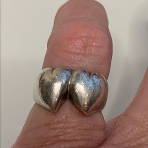 925 Double Heart Ring